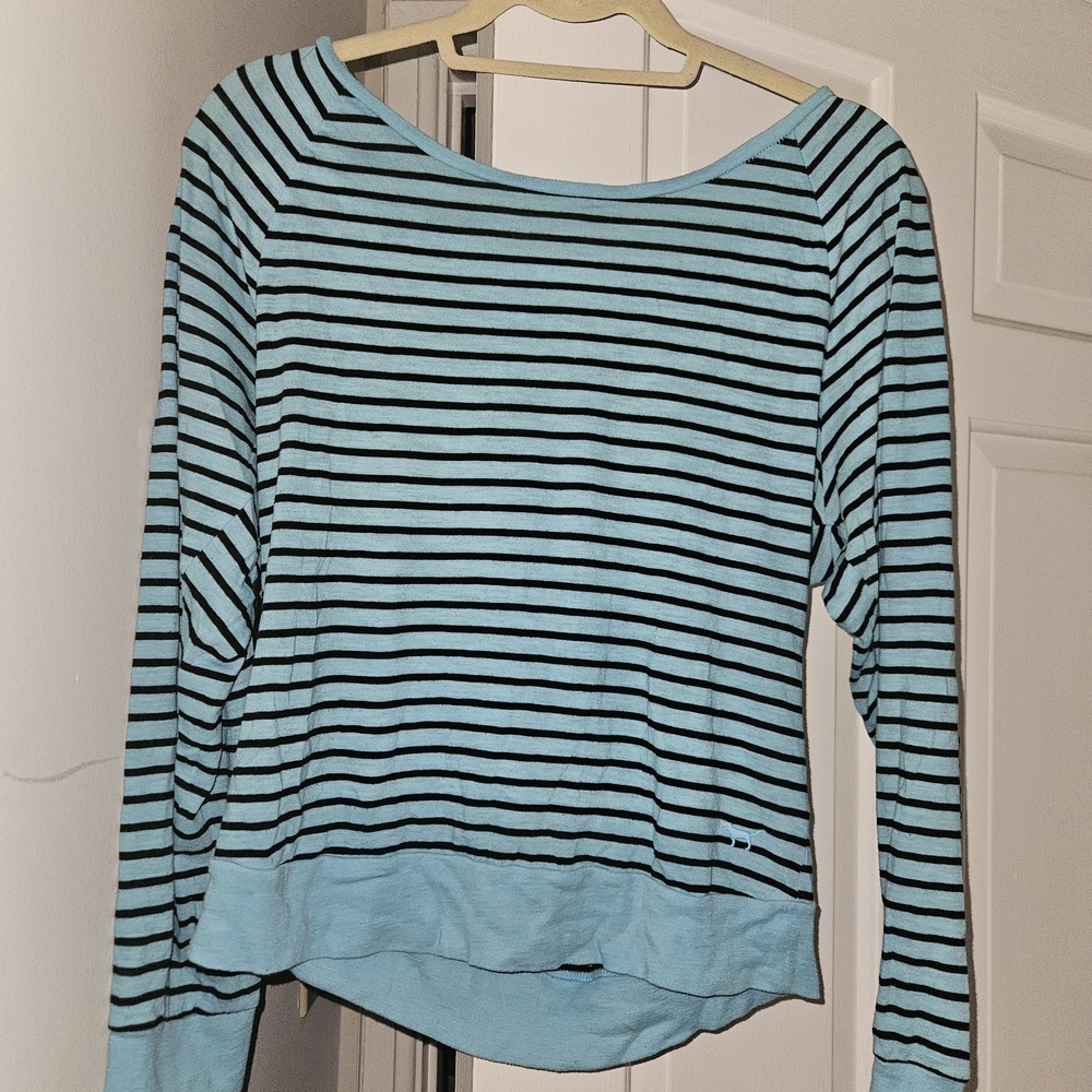 Striped Blue Women's Top